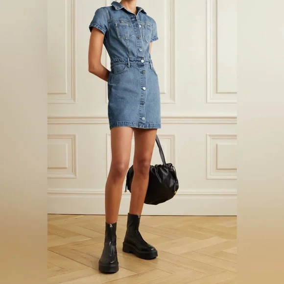 GRLFRND
Macie Denim Mini Dress - Picture 1 of 14